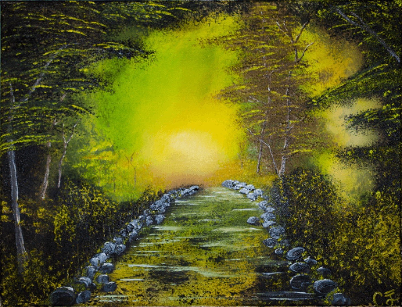 “Magical Mist” — Oil on canvas by Cam John